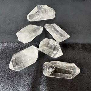 Clear Quartz Crystal Points 11oz Bulk Lot Rough Raw 6 Pieces